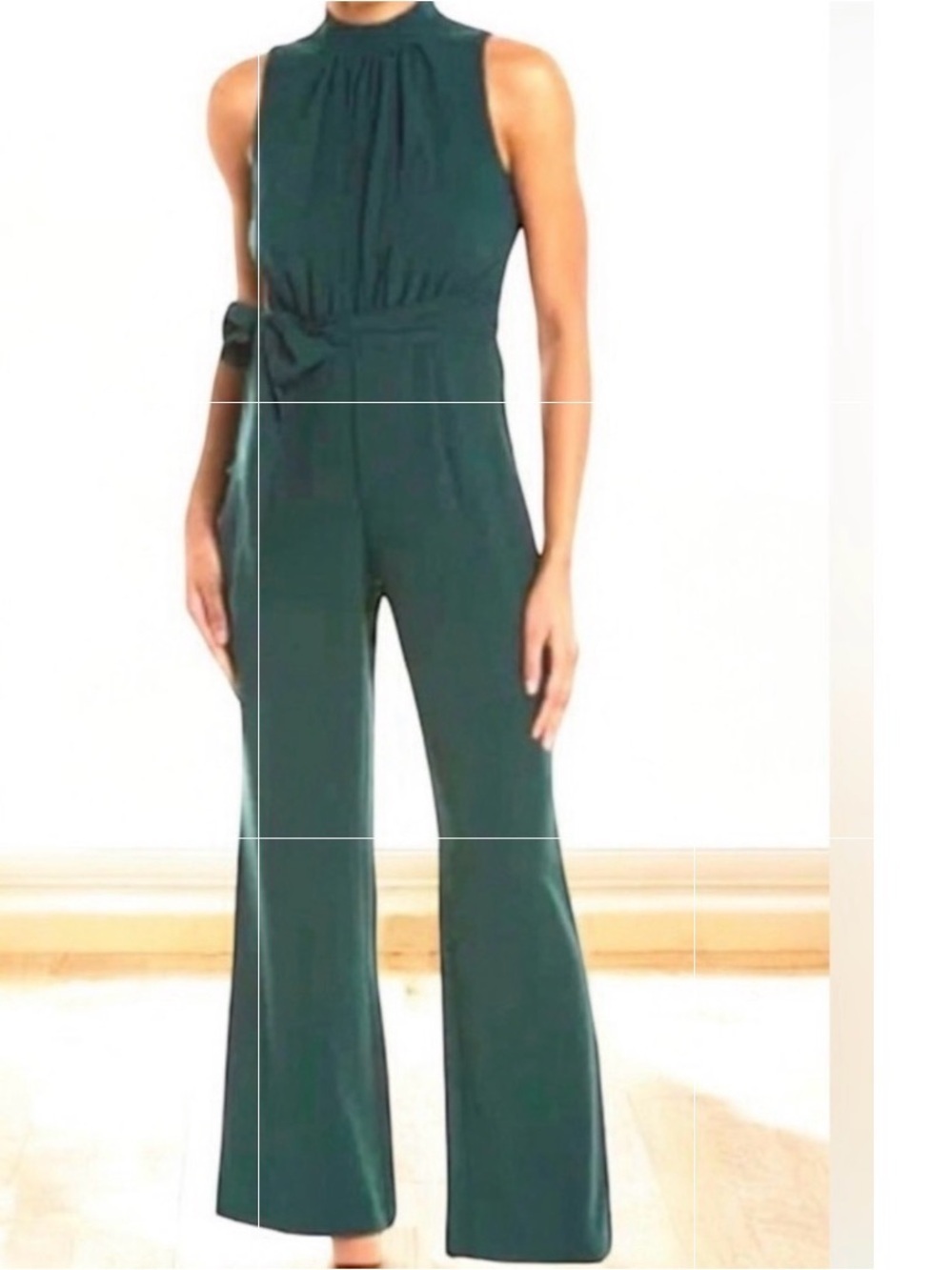 Donna Ricco Emerald green Elegant jumpsuit Sz 14 Formal Night out Party  Date - Picture 2 of 8